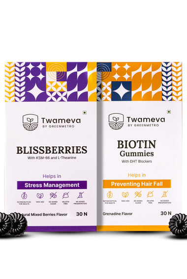 BLISSBERRIES & Biotin Gummies – Your Natural Chill Pills! (Combo)