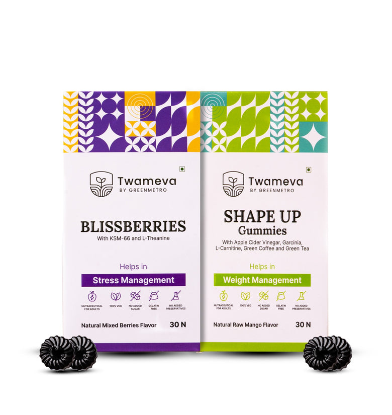BLISSBERRIES & Shape up Gummies – Your Natural Chill Pills! (Combo)